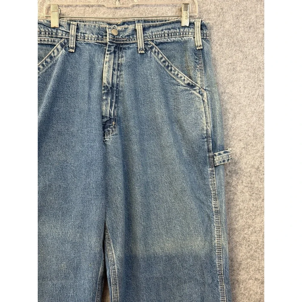 Polo Jeans Co. Ralph Lauren Men Blue Vintage Carpenter Denim Jeans Sz 31x32